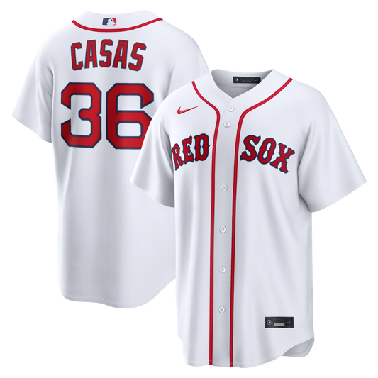 Triston Casas Boston Red Sox Home Replica Jersey - White | Stitched Baseball Jersey TJS0707