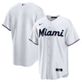 Miami Marlins Home Blank Replica Jersey - White | Stitched Baseball Jersey TJS0665