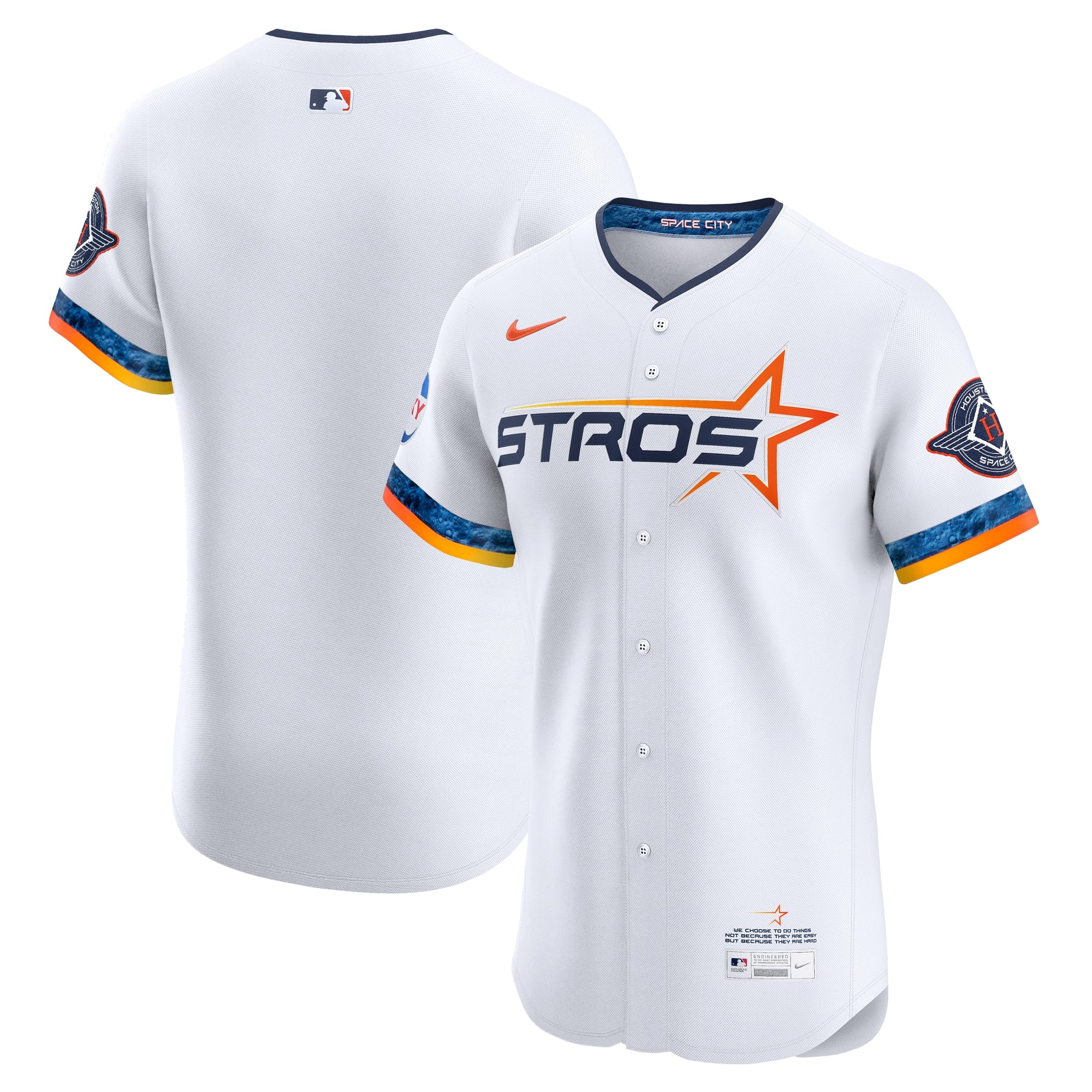 Houston Astros 2025 City Connect Elite Jersey - White | Stitched Baseball Jersey TJS0633