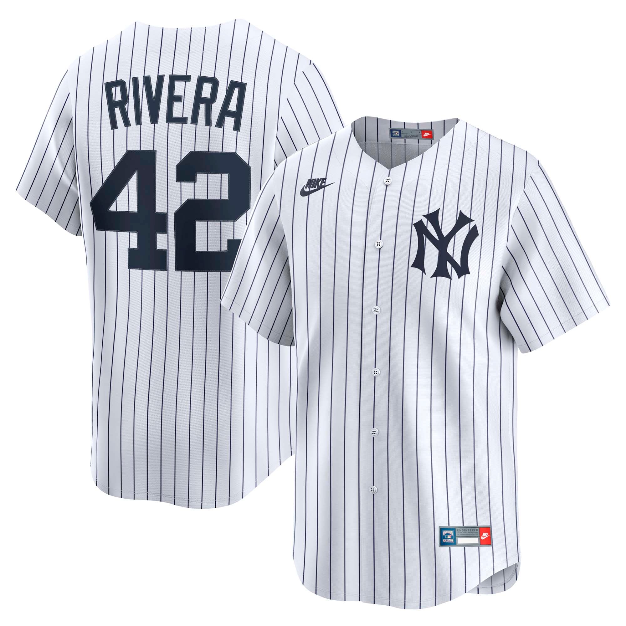 Mariano Rivera New York Yankees Throwback Cooperstown Collection Limited Jersey - White | Stitched Baseball Jersey TJS0758