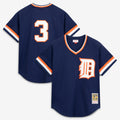 Alan Trammell Detroit Tigers M & N Batting Practice Jersey - Navy | Stitched Baseball Jersey TJS0755
