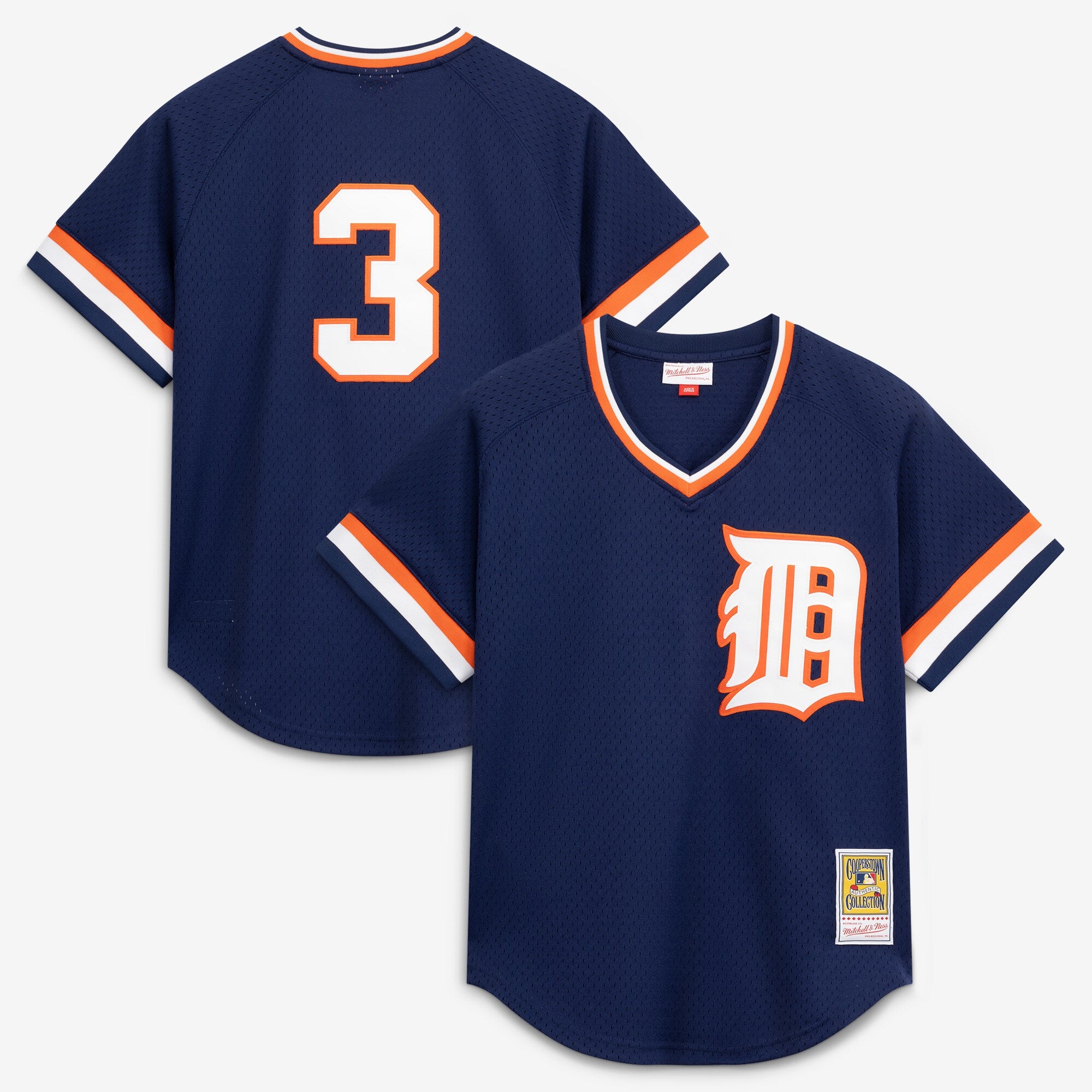 Alan Trammell Detroit Tigers M & N Batting Practice Jersey - Navy | Stitched Baseball Jersey TJS0755