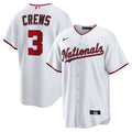 Dylan Crews Washington Nationals Home Replica Jersey - White | Stitched Baseball Jersey TJS0690
