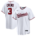 Dylan Crews Washington Nationals Home Replica Jersey - White | Stitched Baseball Jersey TJS0700