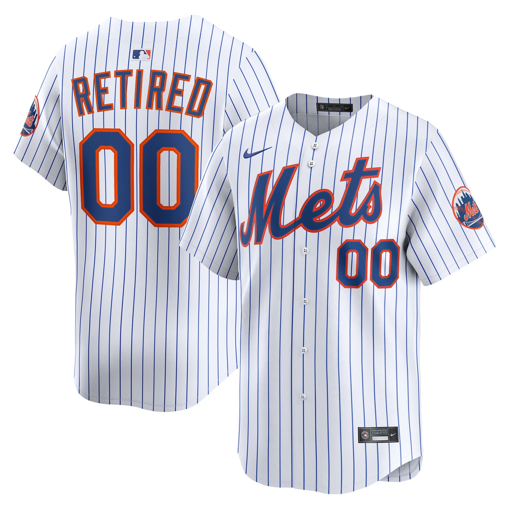 New York Mets Home Limited Pick-A-Player Retired Roster Jersey - White | Stitched Baseball Jersey TJS0743