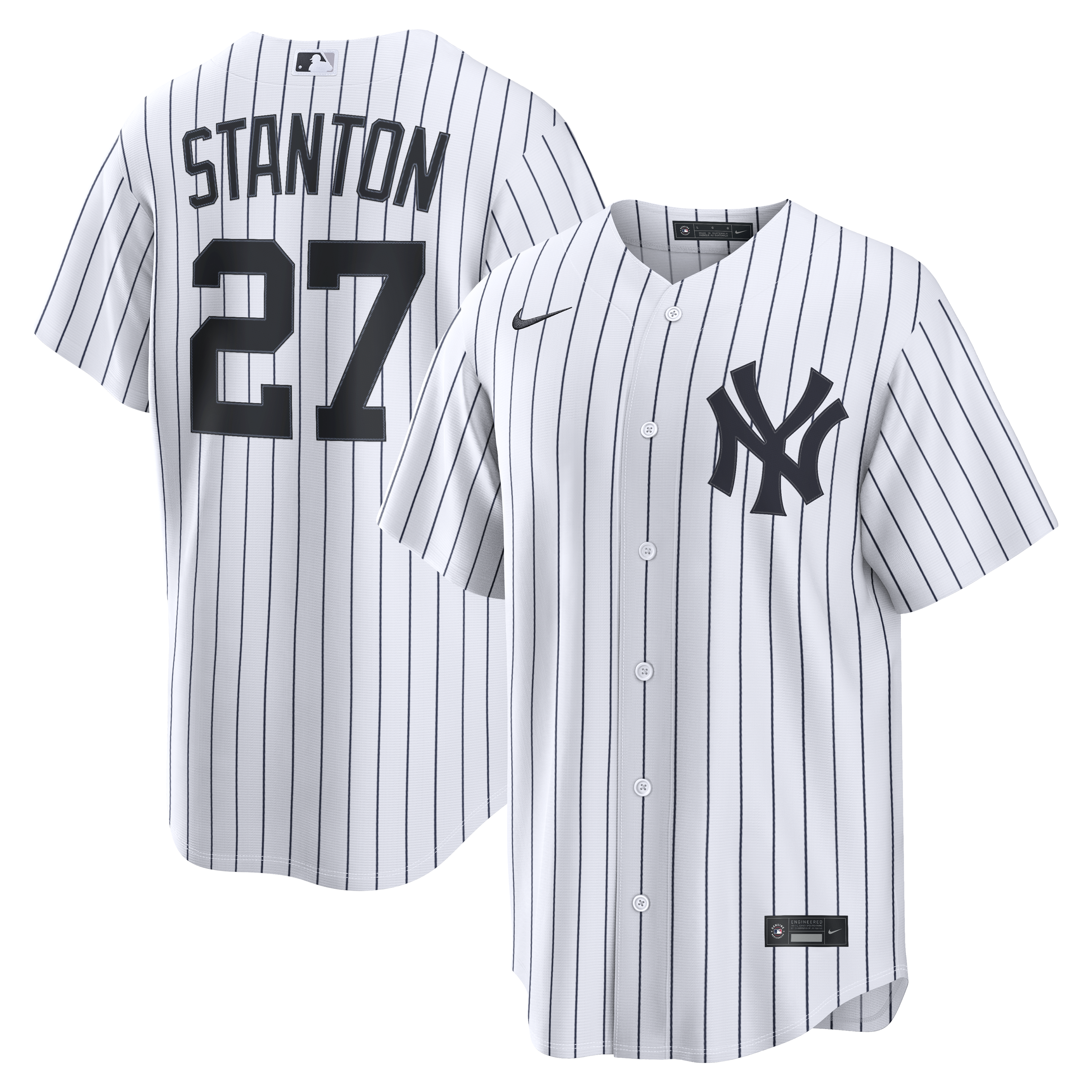 Giancarlo Stanton New York Yankees Home Replica Jersey - White | Stitched Baseball Jersey TJS0990