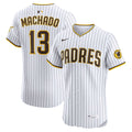 Manny Machado San Diego Padres Home Elite Player Jersey - White | Stitched Baseball Jersey TJS0656