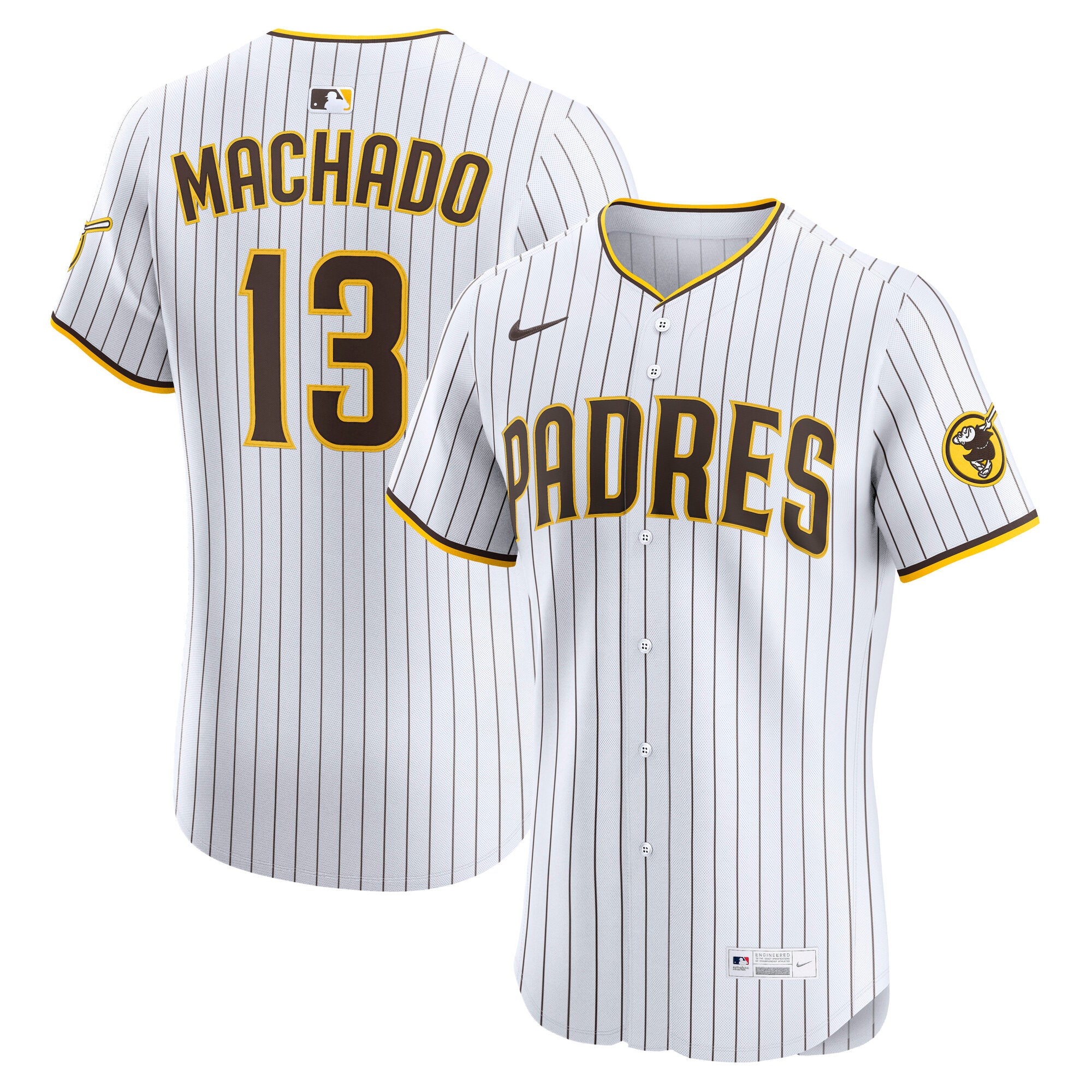 Manny Machado San Diego Padres Home Elite Player Jersey - White | Stitched Baseball Jersey TJS0656