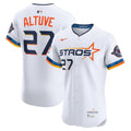 Jose Altuve Houston Astros 2025 City Connect Elite Player Jersey - White | Stitched Baseball Jersey TJS0926