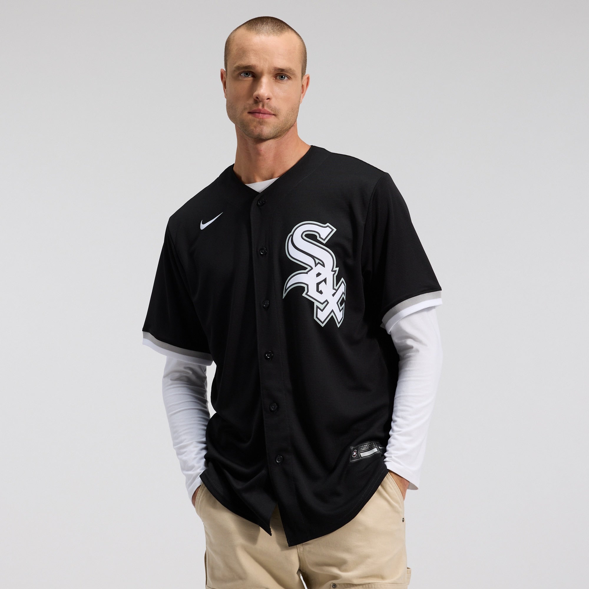Chicago White Sox Alternate Replica Team Jersey - Black | Stitched Baseball Jersey TJS0975