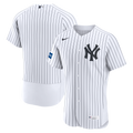 New York Yankees Home Sponsor Patch Jersey - White | Stitched Baseball Jersey TJS0958