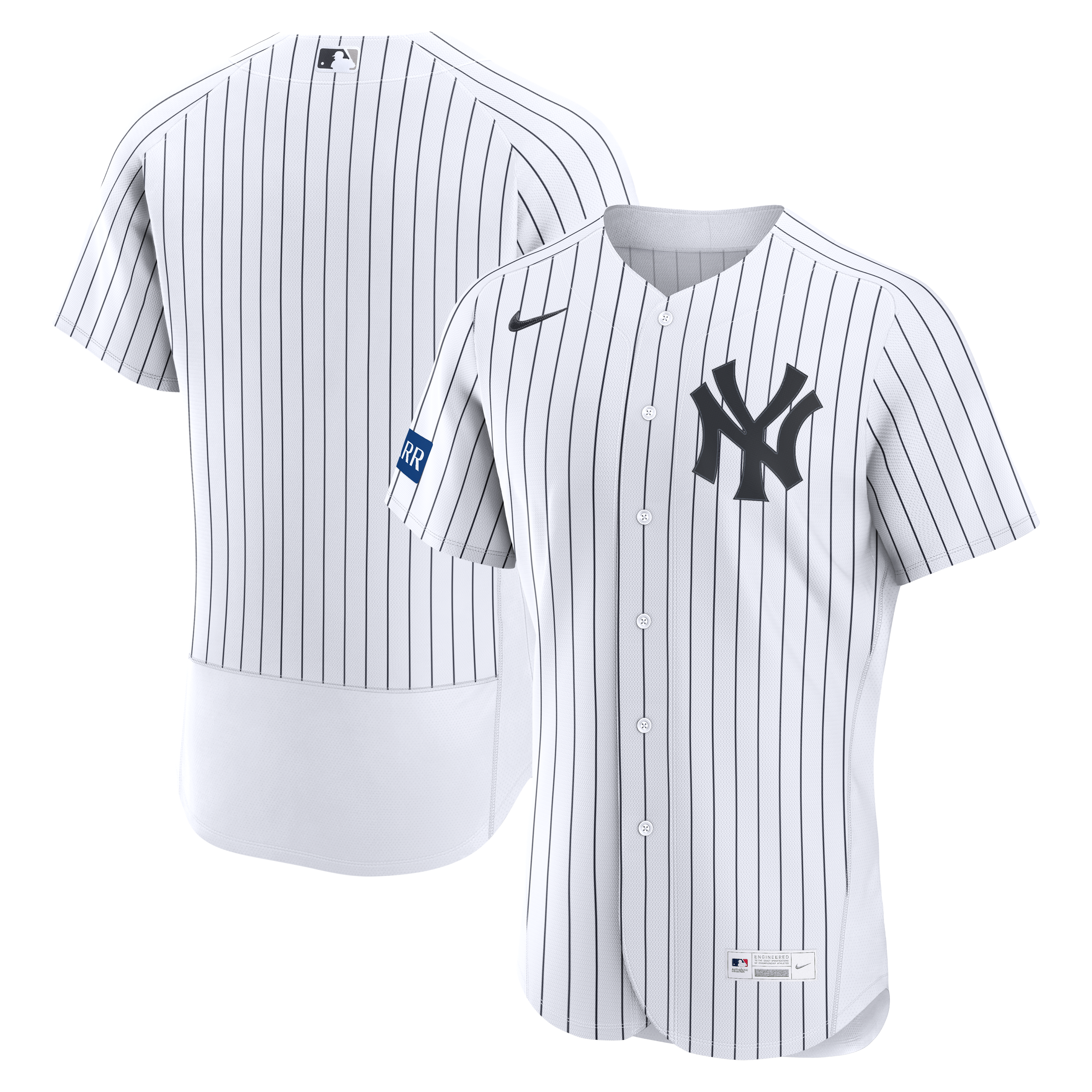 New York Yankees Home Sponsor Patch Jersey - White | Stitched Baseball Jersey TJS0958