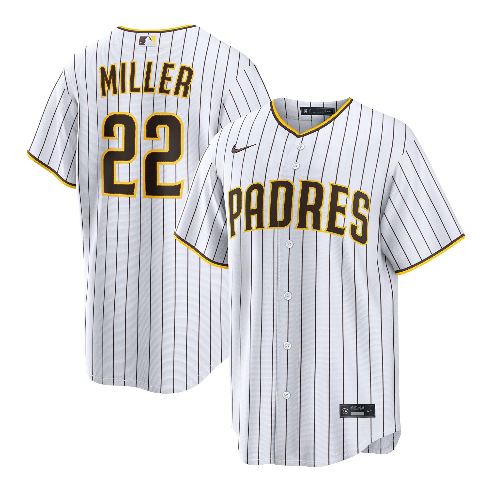 Mason Miller San Diego Padres Home Replica Jersey - White | Stitched Baseball Jersey TJS0917