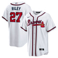 Austin Riley Atlanta Braves Home Replica Player Jersey - White | Stitched Baseball Jersey TJS0858
