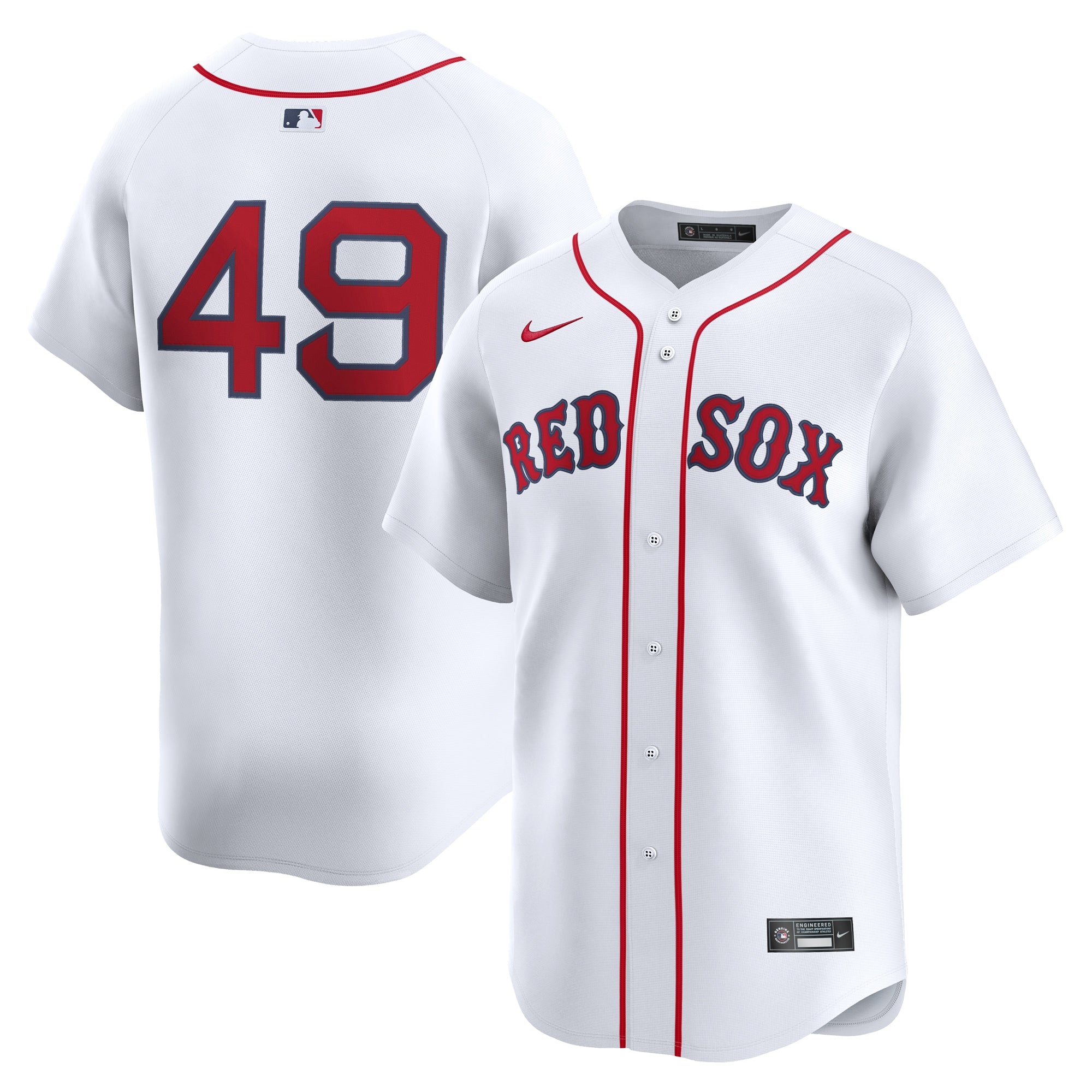 Tim Wakefield Boston Red Sox Home Limited Player Jersey - White | Stitched Baseball Jersey TJS0836