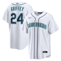 Ken Griffey Jr. Seattle Mariners Home Replica Jersey - White | Stitched Baseball Jersey TJS0918