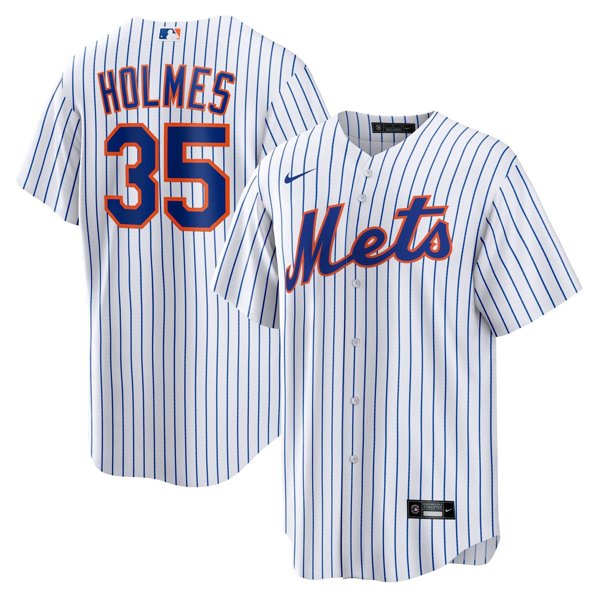 Clay Holmes New York Mets Home Replica Jersey - White | Stitched Baseball Jersey TJS0876