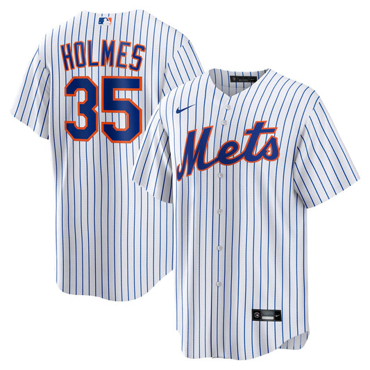 Clay Holmes New York Mets Home Replica Jersey - White | Stitched Baseball Jersey TJS0876