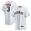 Jeremy Pe�a Houston Astros Home Replica Jersey - White | Stitched Baseball Jersey TJS0989