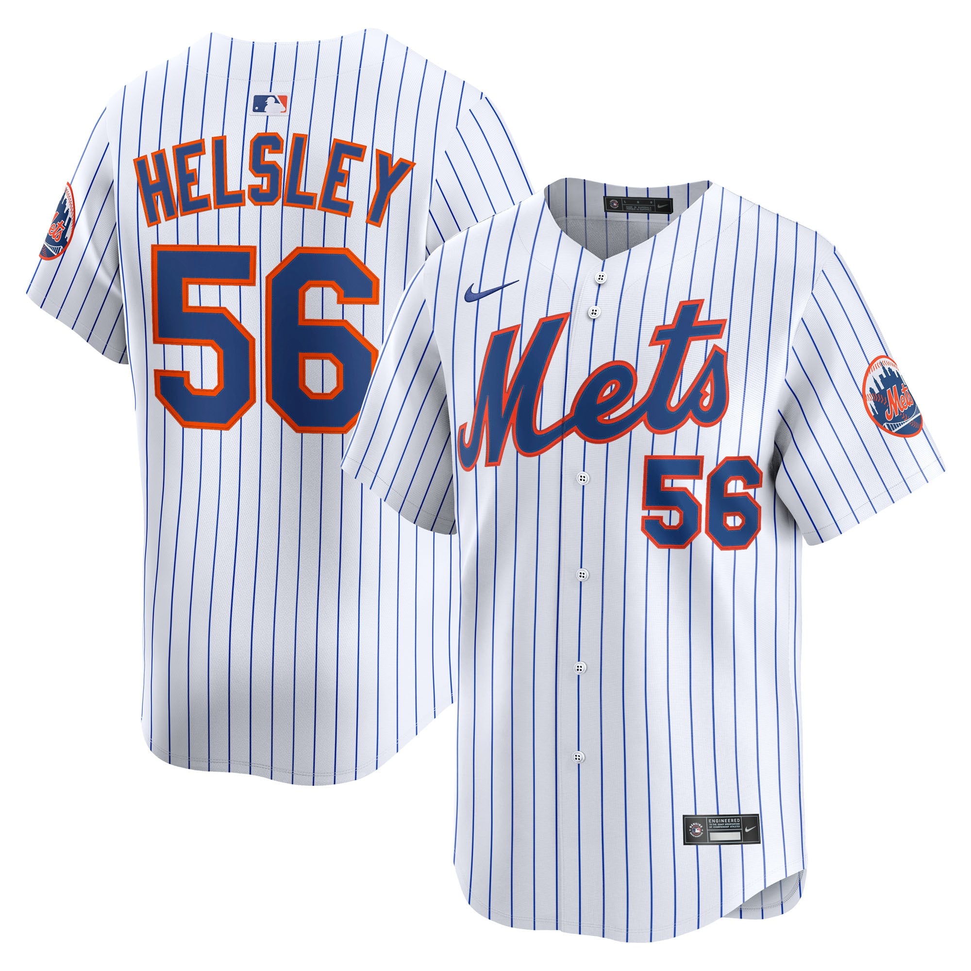 Ryan Helsley New York Mets Home Limited Player Jersey - White | Stitched Baseball Jersey TJS0698