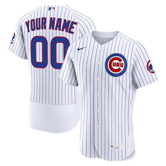 Chicago Cubs Home Custom Jersey - White | Stitched Baseball Jersey TJS0934