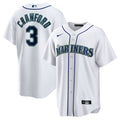 JP Crawford Seattle Mariners Home Replica Jersey - White | Stitched Baseball Jersey TJS0602
