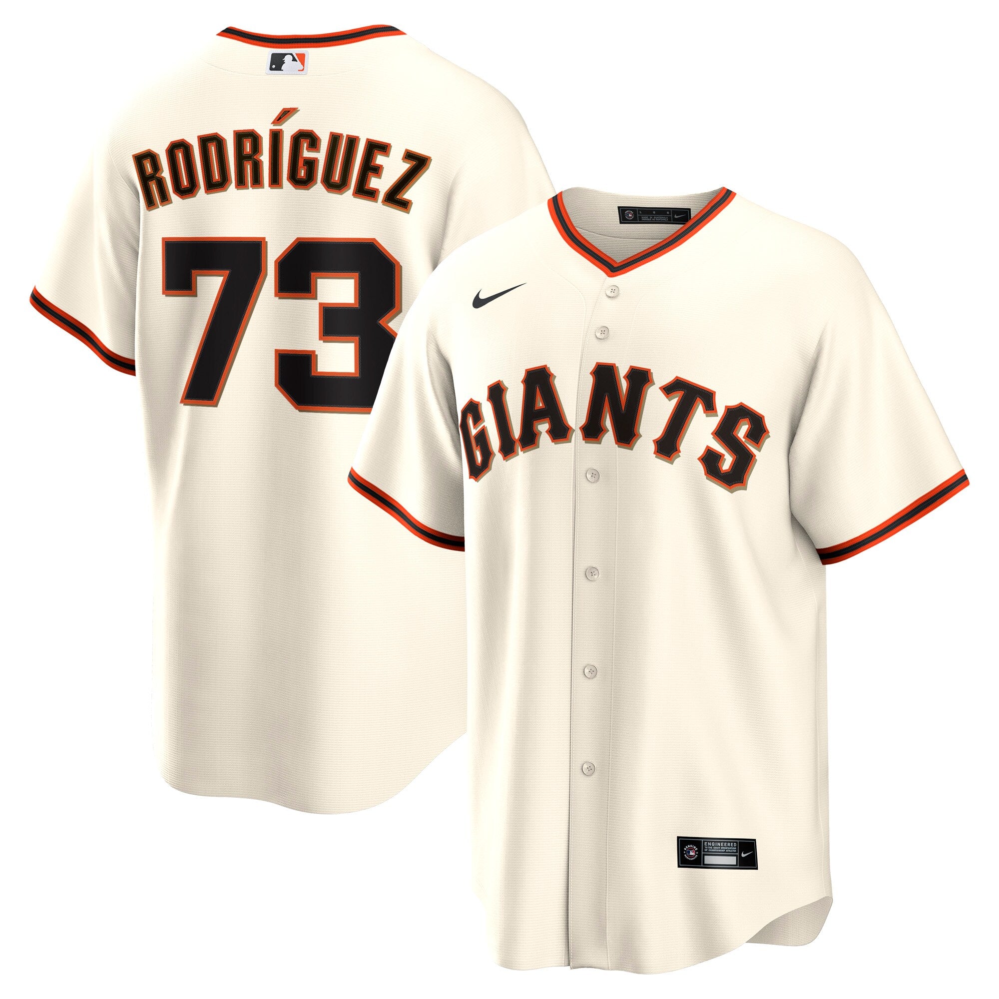 Randy Rodriguez San Francisco Giants Home Replica Jersey - Cream | Stitched Baseball Jersey TJS0625