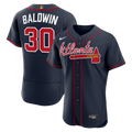 Drake Baldwin Atlanta Braves Alternate Awards Jersey - Navy | Stitched Baseball Jersey TJS0638