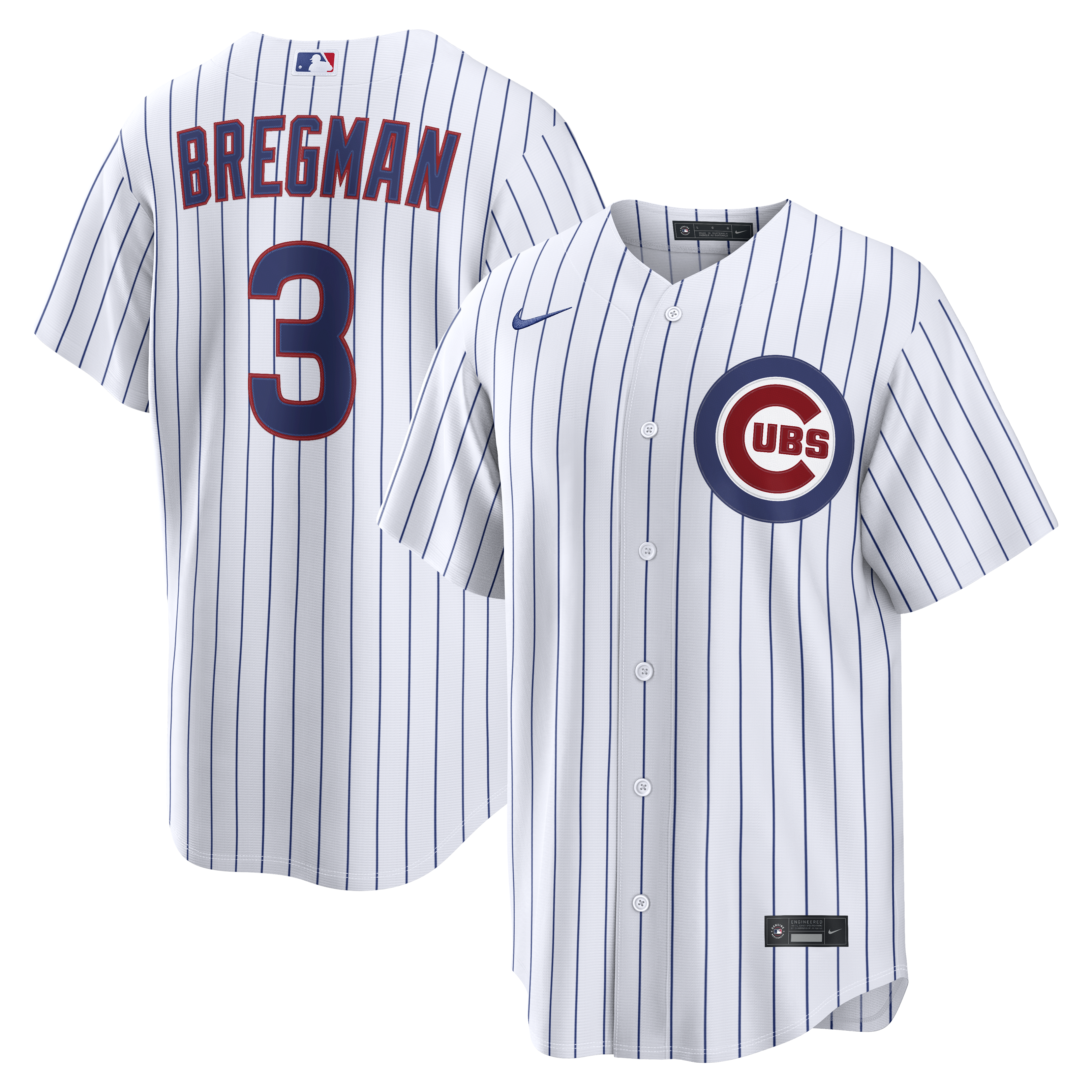 Alex Bregman Chicago Cubs Home Replica Jersey - White | Stitched Baseball Jersey TJS0922