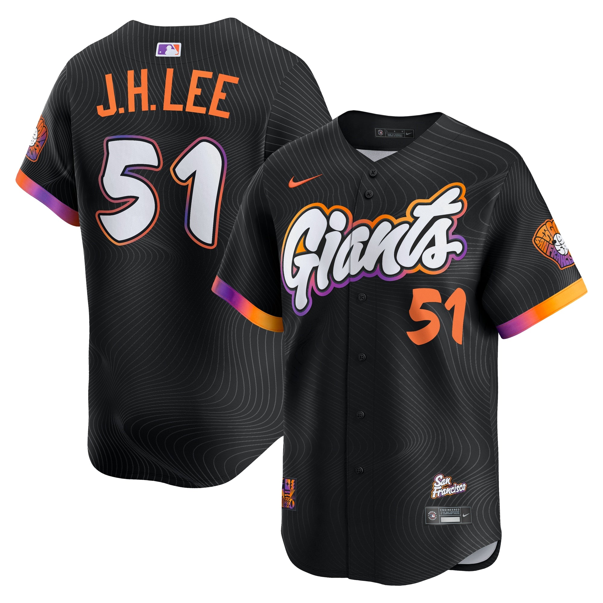 Jung Hoo Lee San Francisco Giants 2025 City Connect Limited Jersey - Black | Stitched Baseball Jersey TJS0937