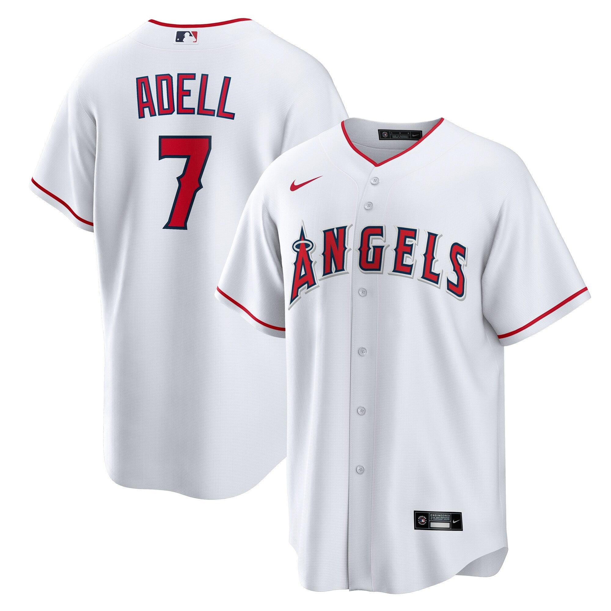 Jo Adell Los Angeles Angels Home Replica Jersey - White | Stitched Baseball Jersey TJS0950