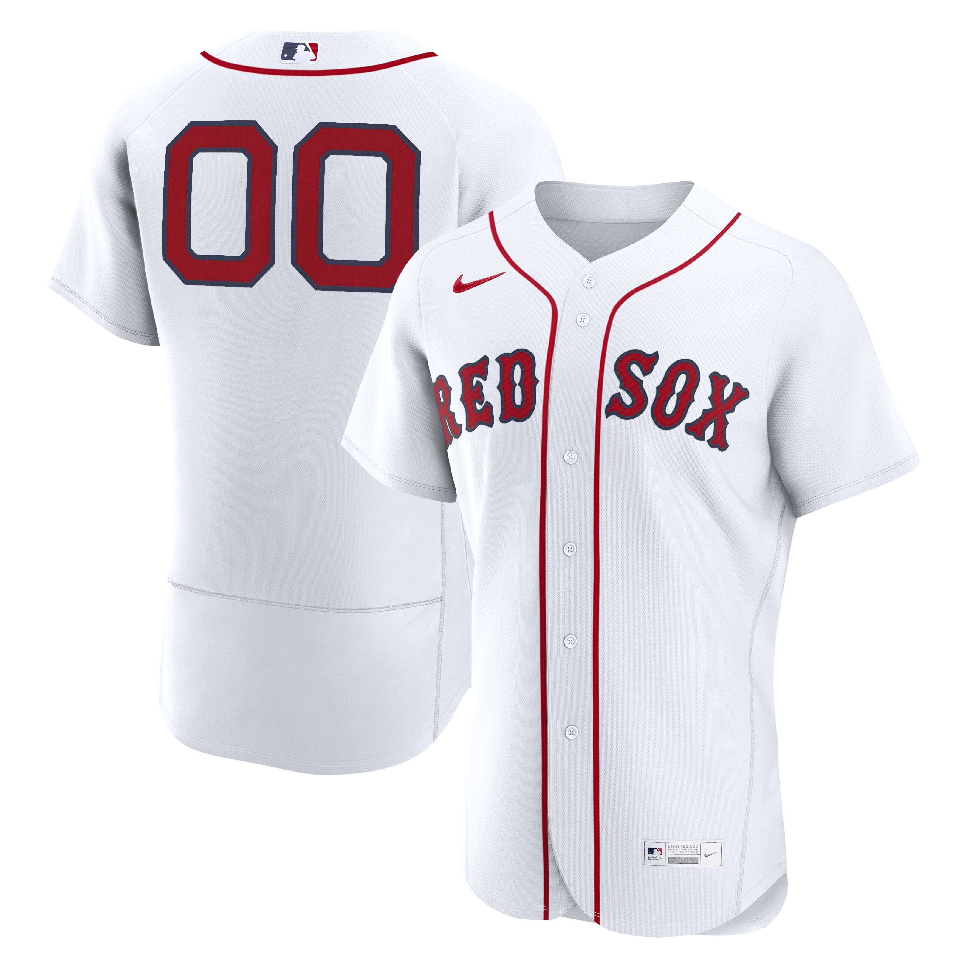 Boston Red Sox Home Custom Jersey - White | Stitched Baseball Jersey TJS0761