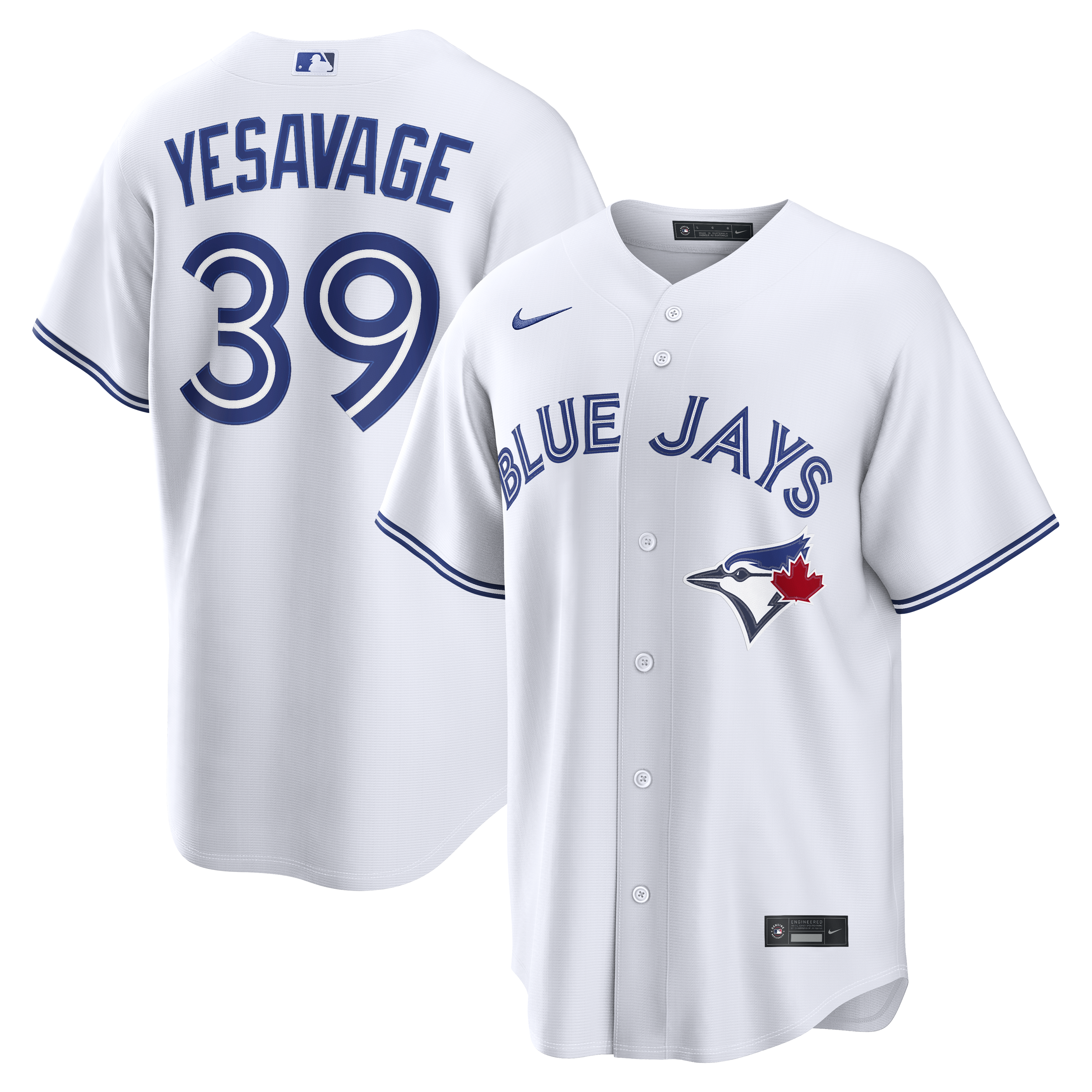 Trey Yesavage Toronto Blue Jays Home Replica Jersey - White | Stitched Baseball Jersey TJS0764