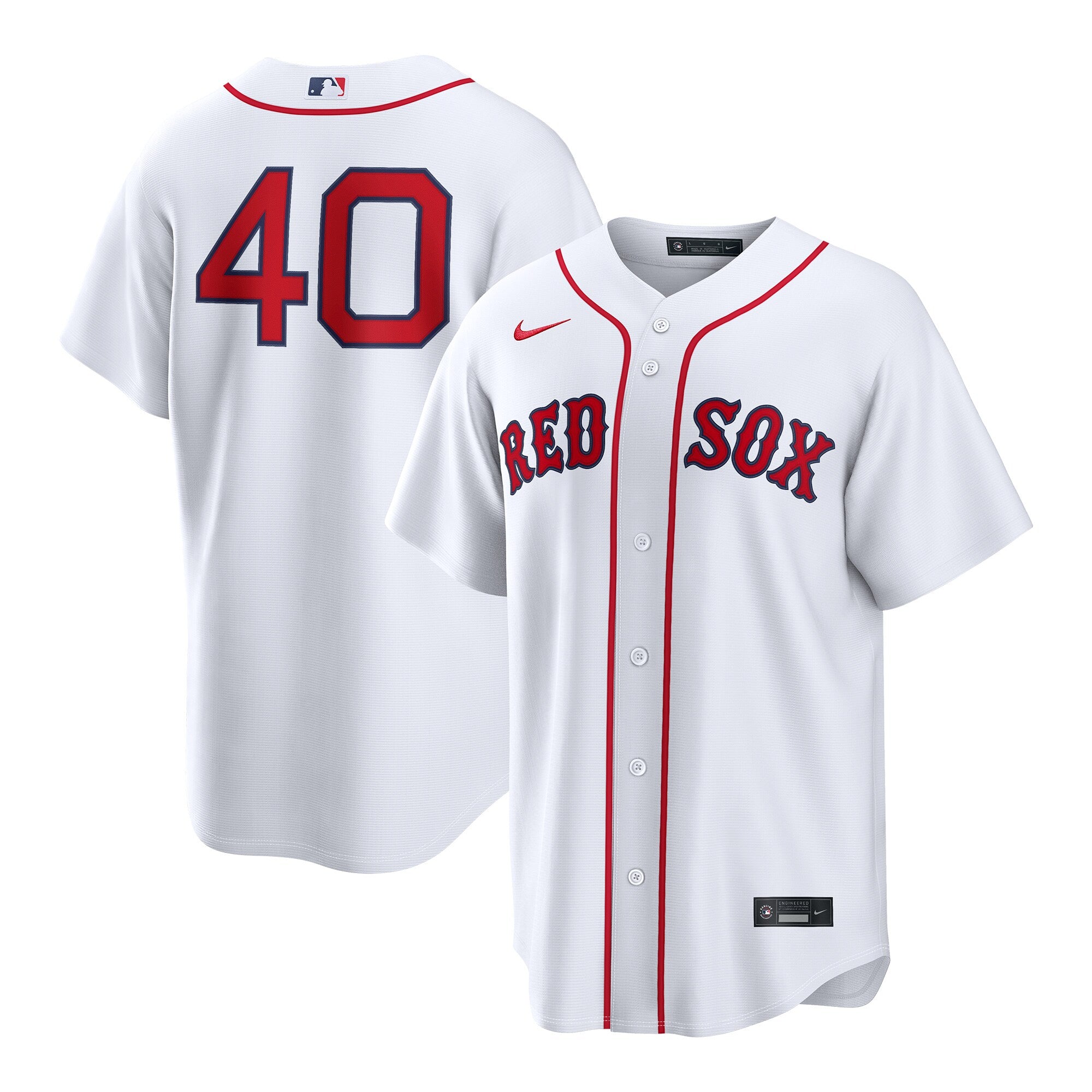 Willson Contreras Boston Red Sox Home Replica Jersey - White | Stitched Baseball Jersey TJS0660