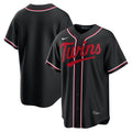 Minnesota Twins Fashion Replica Black Out Jersey | Stitched Baseball Jersey TJS0804