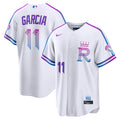 Maikel Garcia Kansas City Royals 2026 City Connect Stadium Jersey - White | Stitched Baseball Jersey TJS0877
