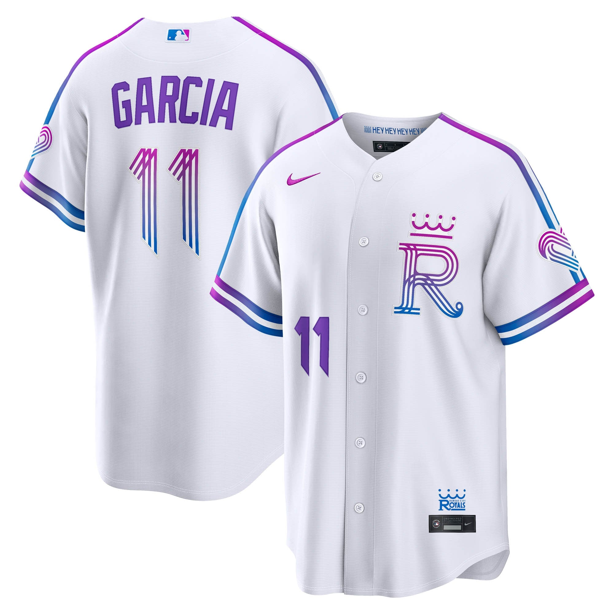 Maikel Garcia Kansas City Royals 2026 City Connect Stadium Jersey - White | Stitched Baseball Jersey TJS0877