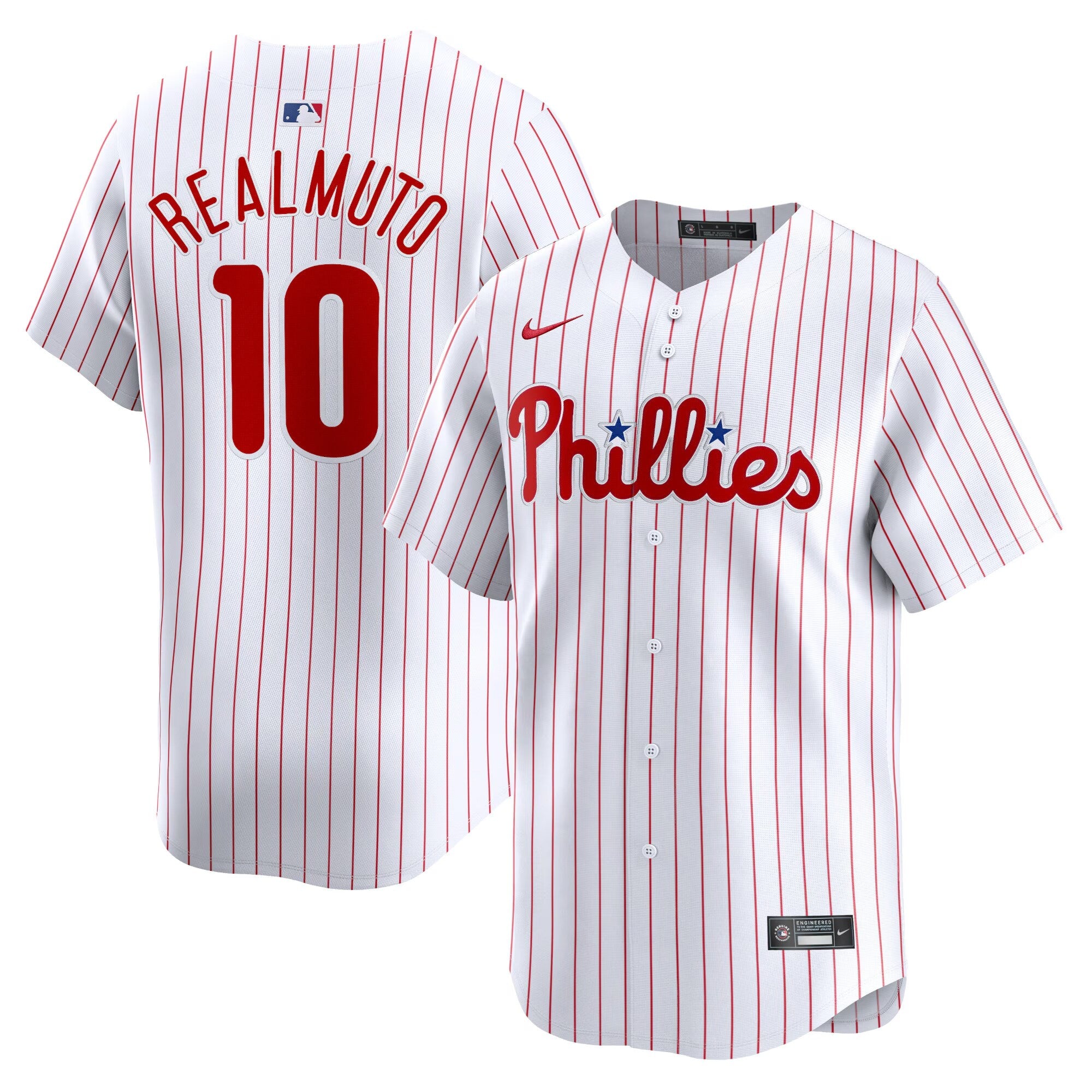 J.T. Realmuto Philadelphia Phillies Home Limited Player Jersey - White | Stitched Baseball Jersey TJS0834