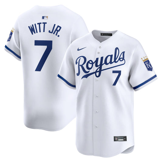 Bobby Witt Jr. Kansas City Royals Home Limited Player Jersey - White | Stitched Baseball Jersey TJS0928