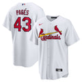 Pedro Pag�s St. Louis Cardinals Home Replica Jersey - White | Stitched Baseball Jersey TJS0938