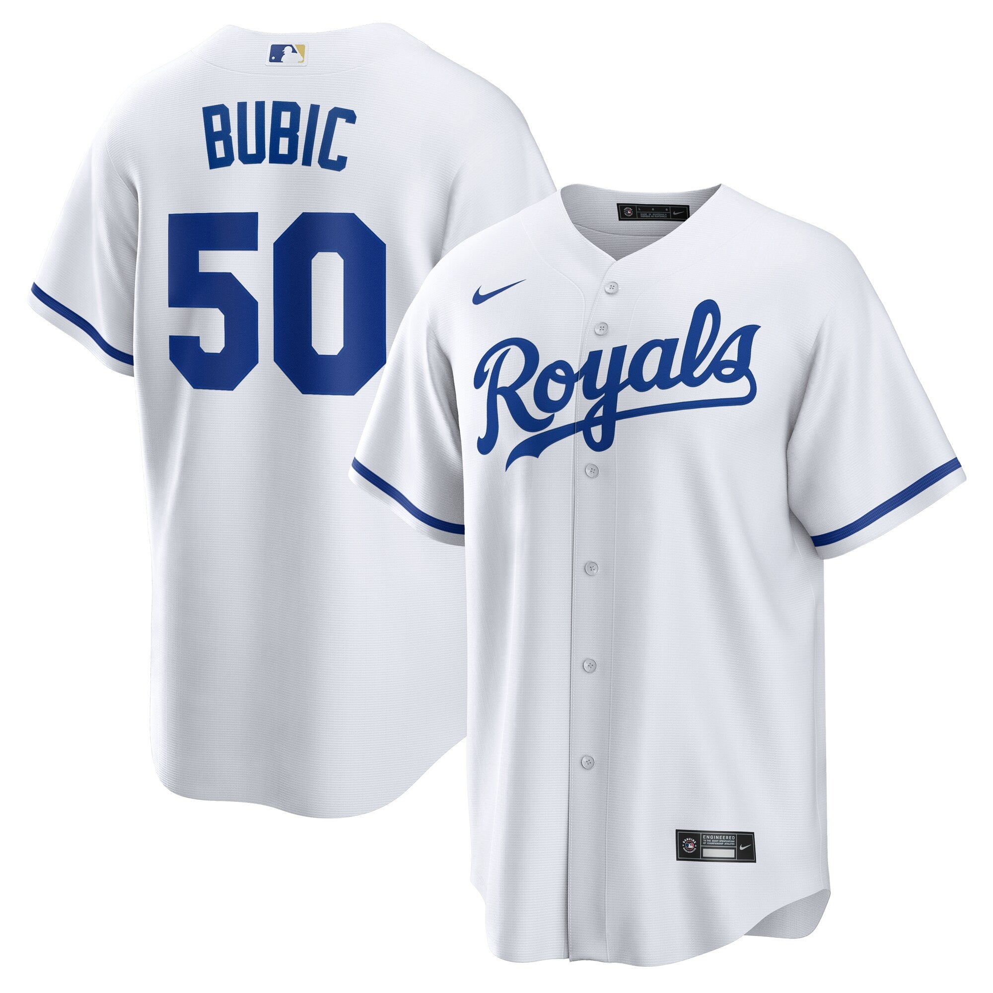 Kris Bubic Kansas City Royals Home Replica Jersey - White | Stitched Baseball Jersey TJS0978