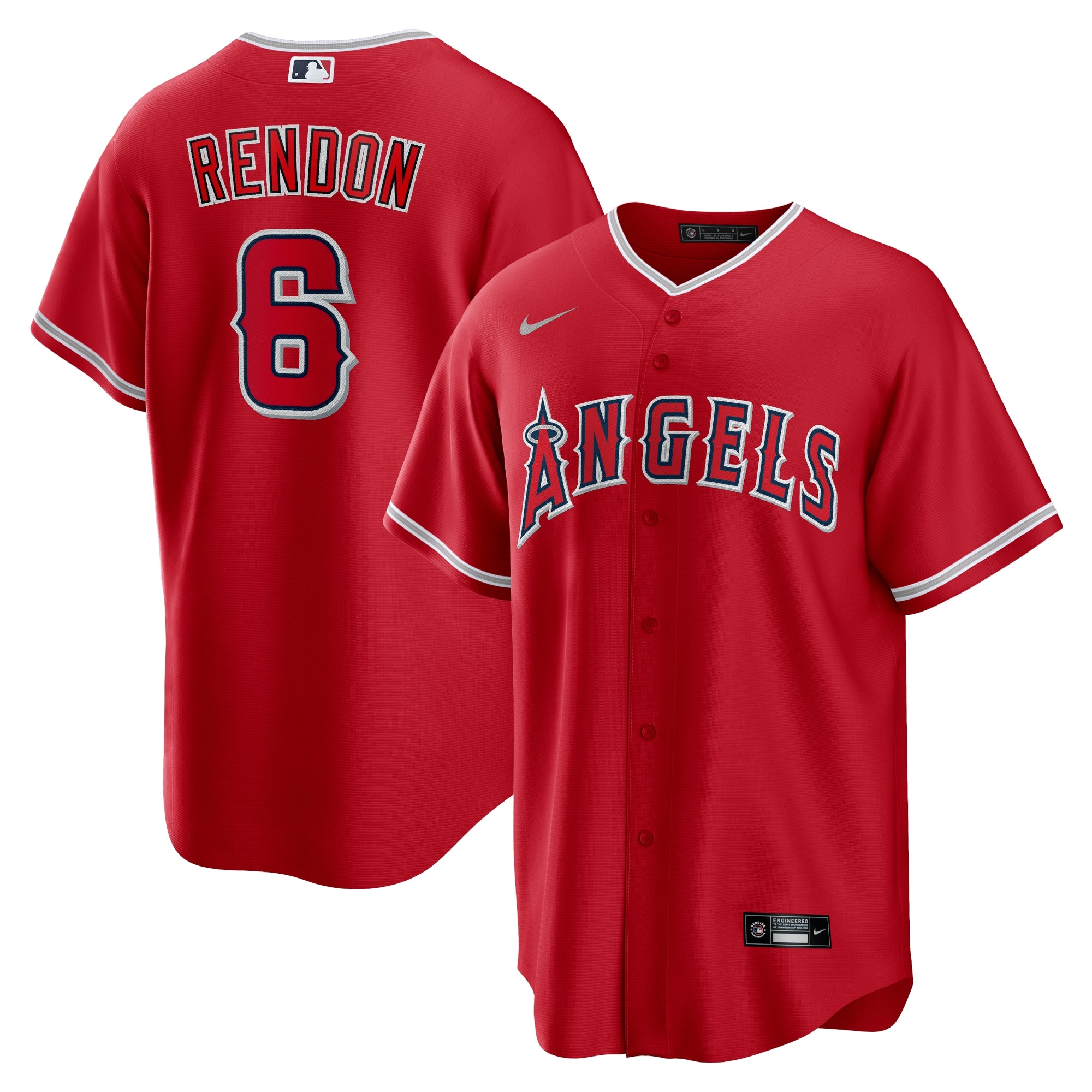 Anthony Rendon Los Angeles Angels Alternate Replica Player Name Jersey - Red | Stitched Baseball Jersey TJS0986