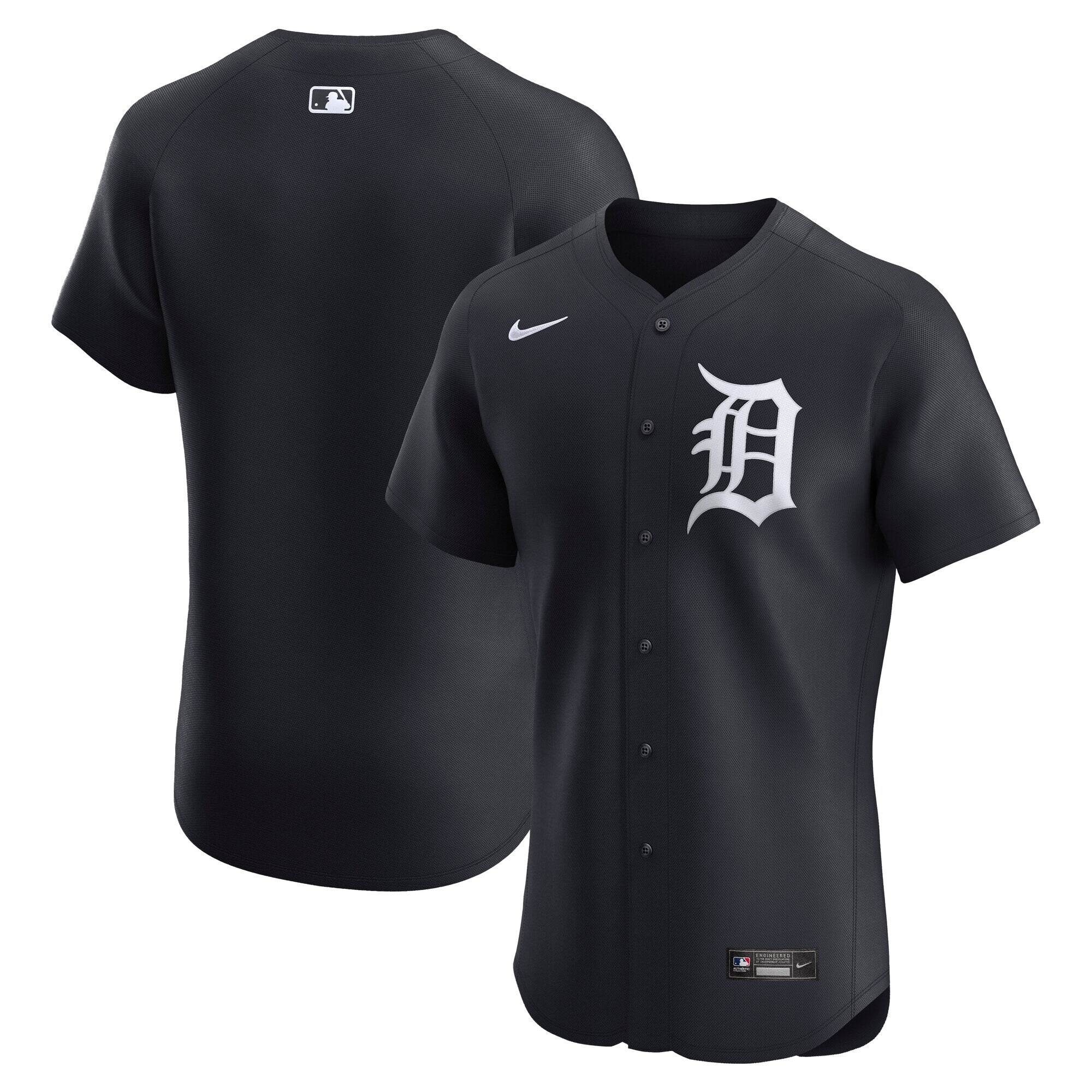 Detroit Tigers Alternate 2 Elite Jersey - Navy | Stitched Baseball Jersey TJS0763