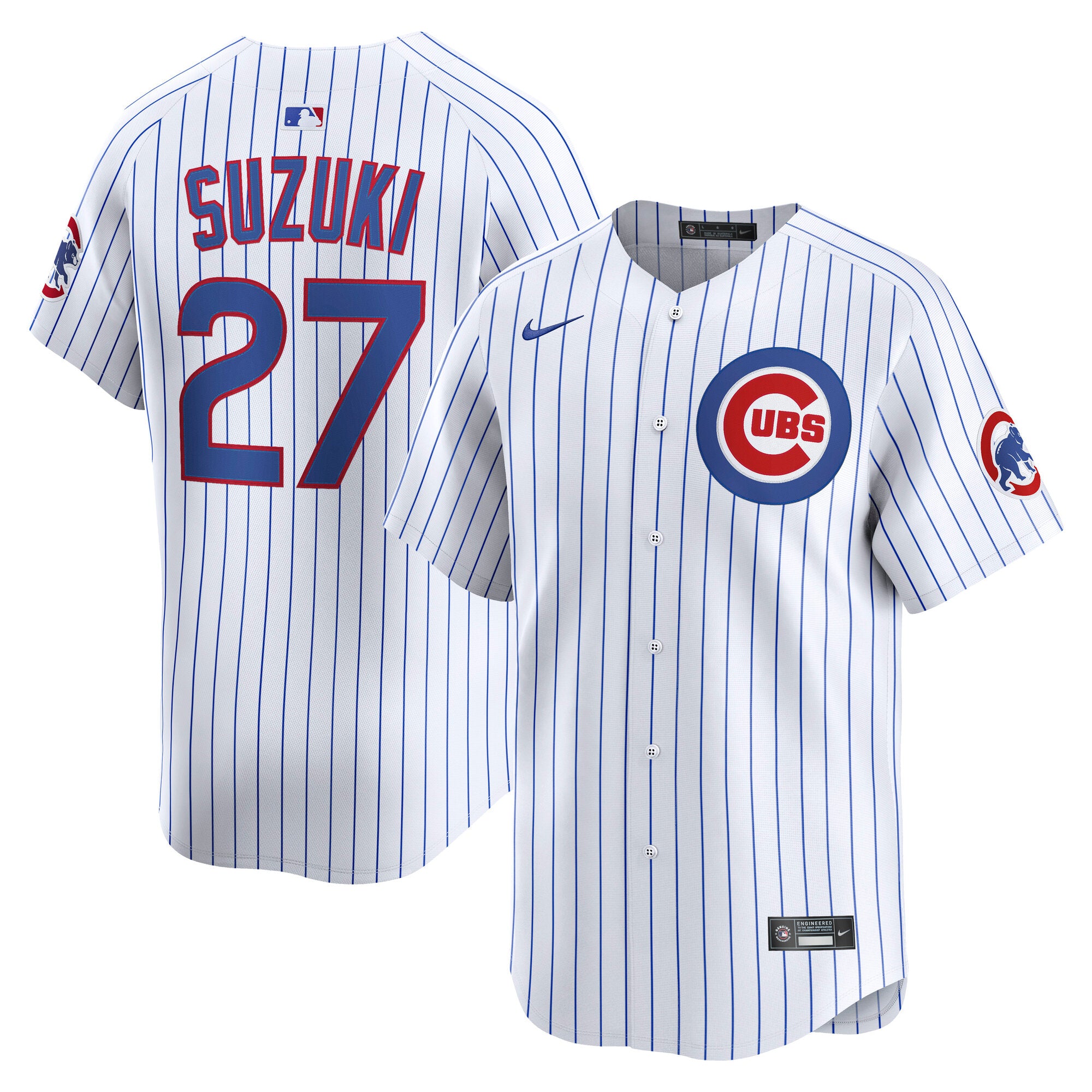 Seiya Suzuki Chicago Cubs Home Limited Player Jersey - White | Stitched Baseball Jersey TJS0868
