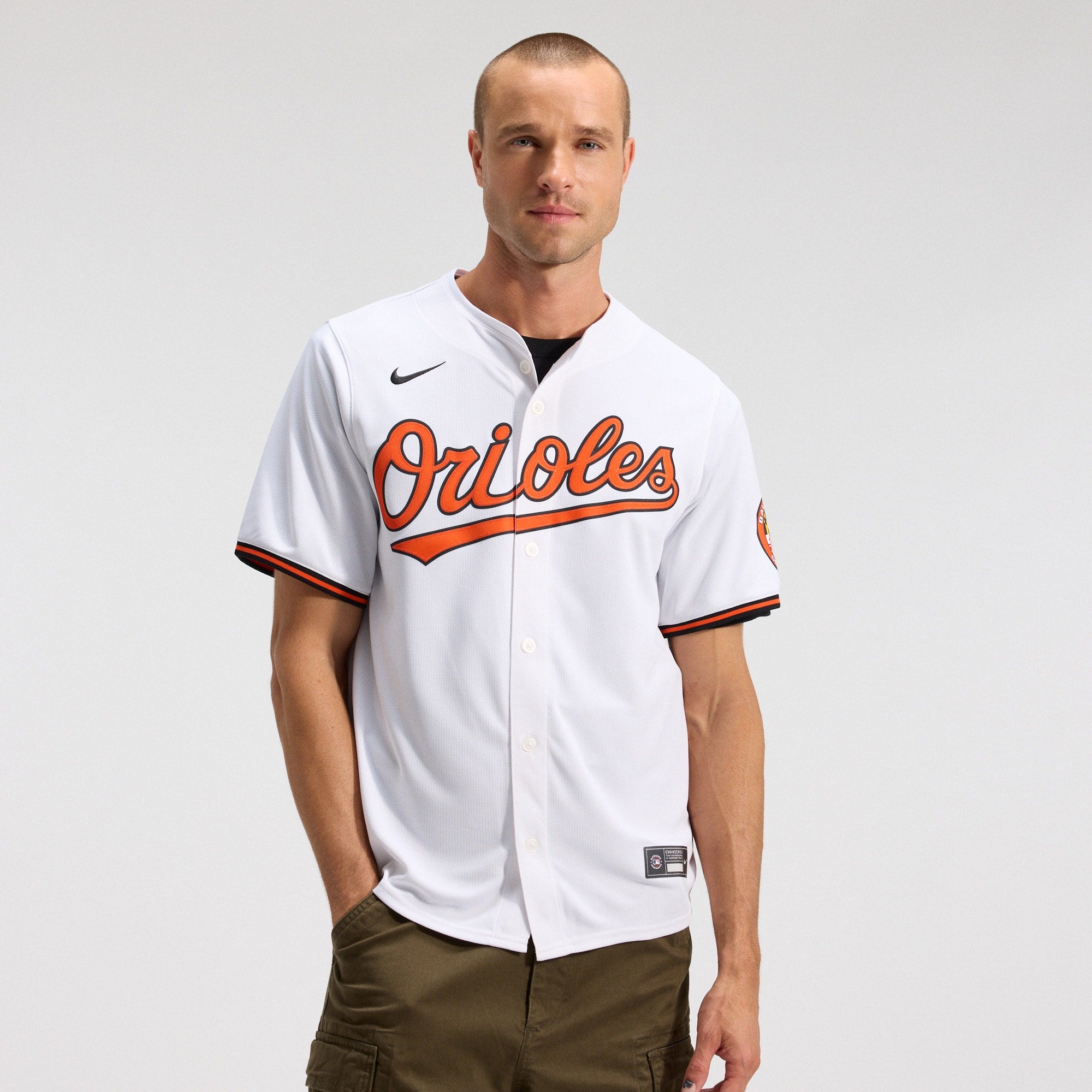 Baltimore Orioles Home Limited Jersey - White | Stitched Baseball Jersey TJS0807