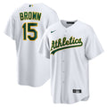 Seth Brown Athletics Home Replica Jersey - White | Stitched Baseball Jersey TJS0936