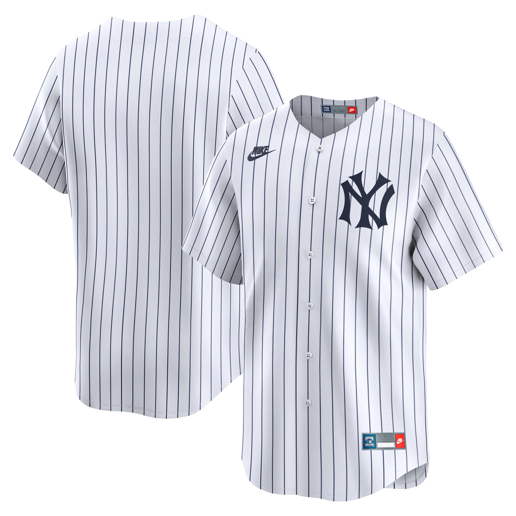 New York Yankees Cooperstown Collection Limited Jersey - White | Stitched Baseball Jersey TJS0962