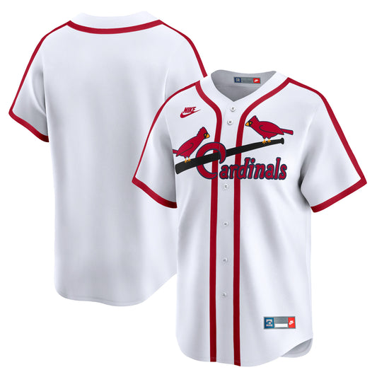 St. Louis Cardinals Cooperstown Collection Limited Jersey - White | Stitched Baseball Jersey TJS0968