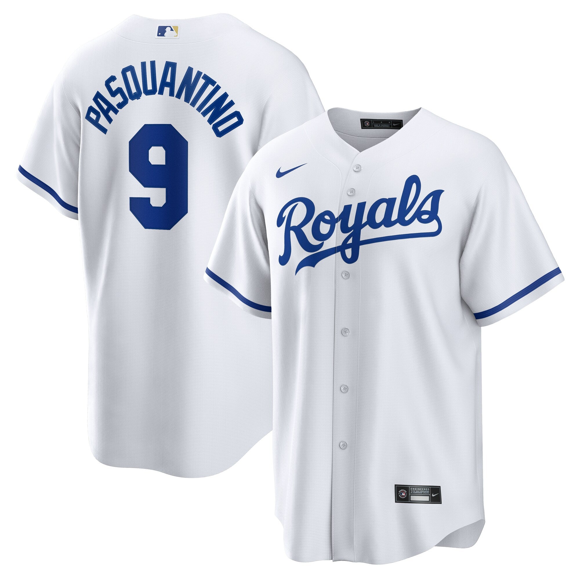 Vinnie Pasquantino Kansas City Royals Home Replica Jersey - White | Stitched Baseball Jersey TJS0765