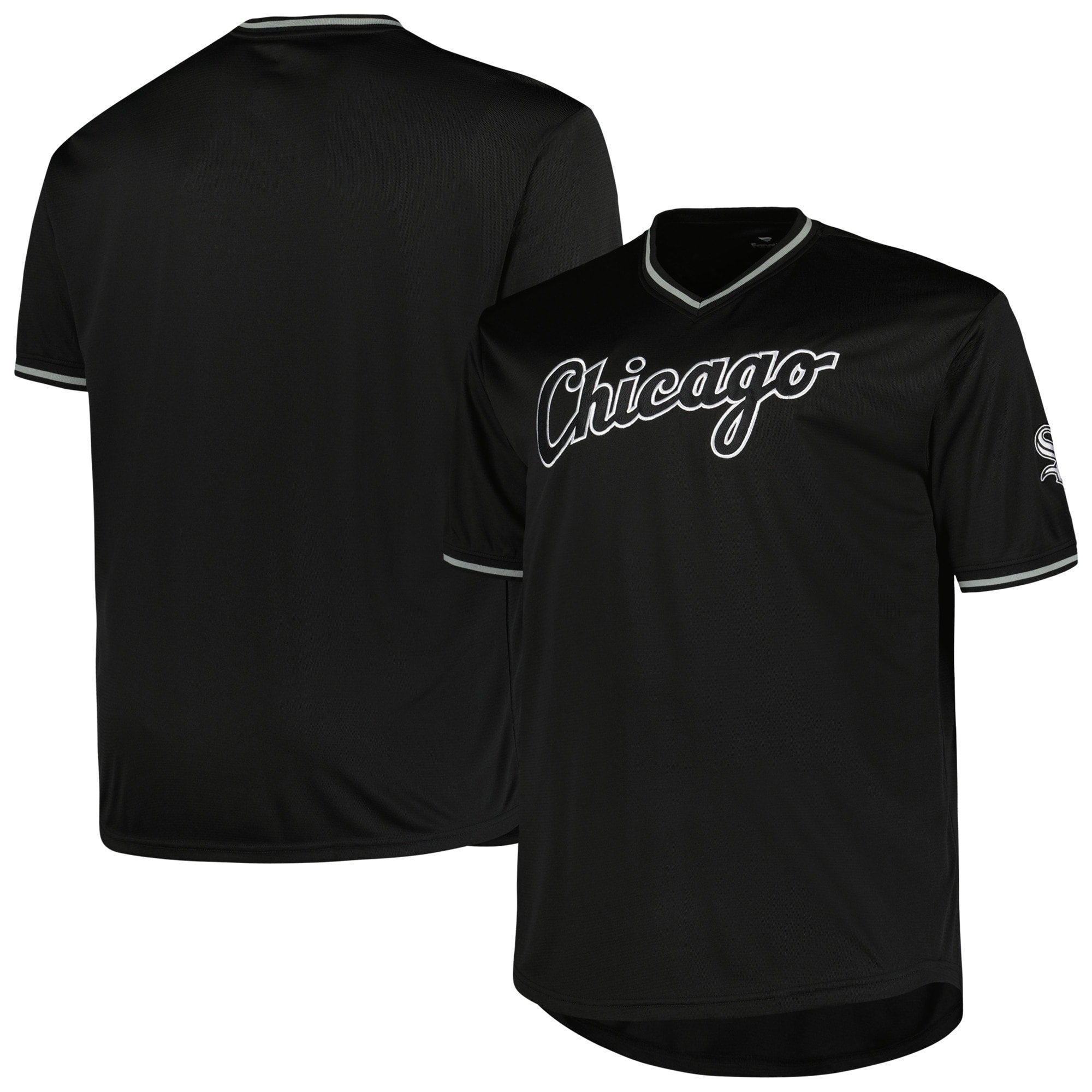 Chicago White Sox Profile Big & Tall Pop Fashion Jersey - Black | Stitched Baseball Jersey TJS0860